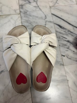 Sandali Love Moschino pelle bianchi intrecciati