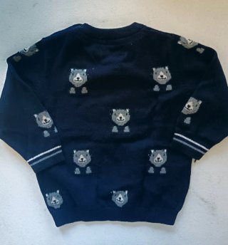 Jersey bebé 6 meses azul con ositos