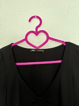 Blusa Zara Negra Talla M
