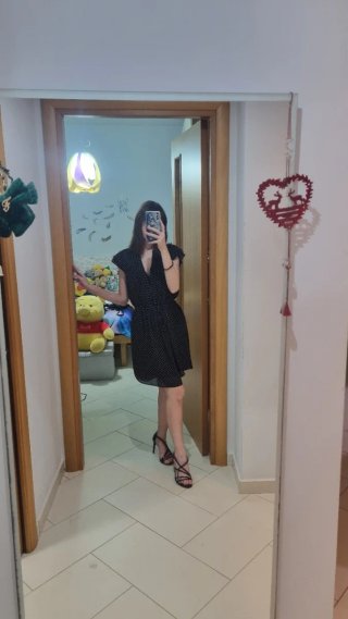 Vestito H&M pois nero