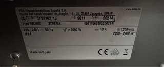 LAVADORA BALAY EN INOX DE 7 KILOS