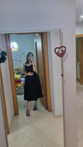 Vestito nero H&M con bottoni