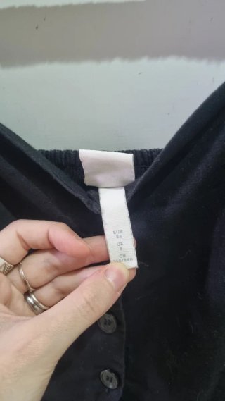 Vestito nero H&M con bottoni