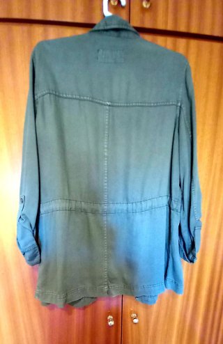 Parka militar Only verde mujer