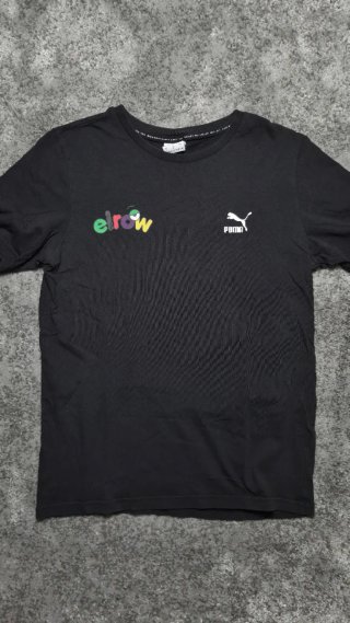 Camiseta Puma Negra Logo Elrow