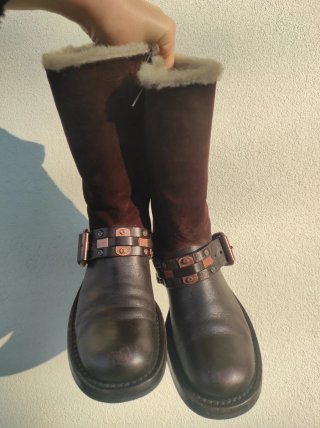 Stivaletti Celine Pelle Marrone Tg 37