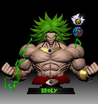 Figura Broly Busto Resina DBS