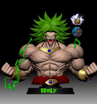 Figura Broly Busto Resina DBS