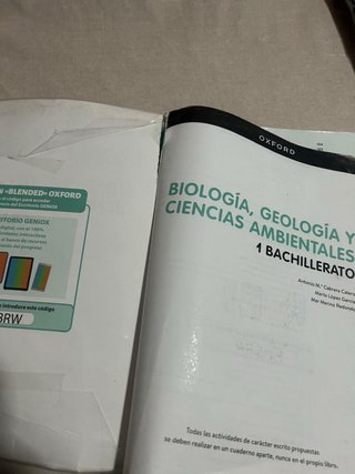 Biología, Geología y CC. Ambientales 1º Bachill...