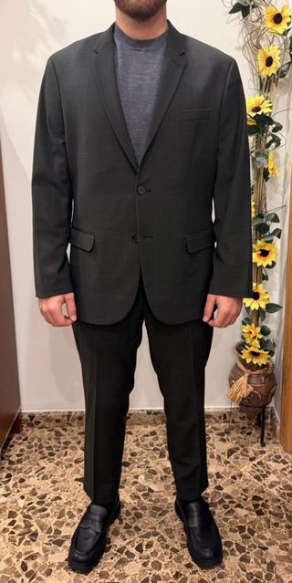 Traje de hombre verde