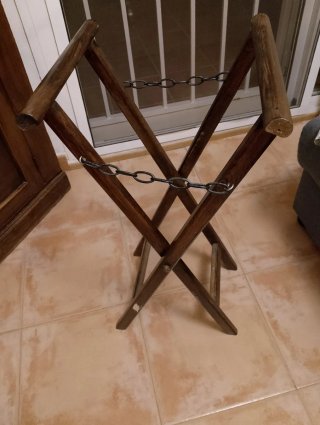 Caballete madera pino artesanal 77cm