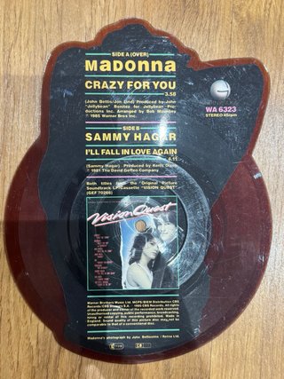 Madonna - Vinilo Picture Disc Shaped Crazy For You