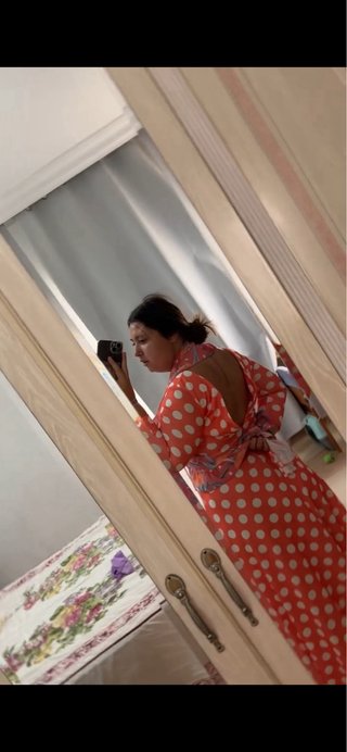 Traje de gitana coral/salmón licra