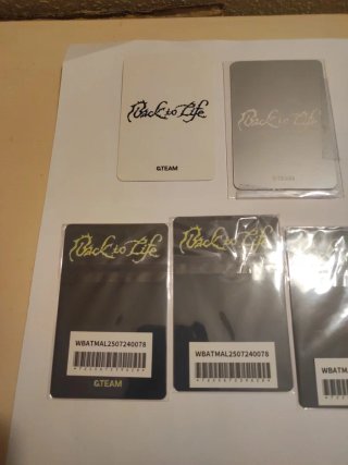 Photocards K-pop. &TEAM BACK TO LIFE