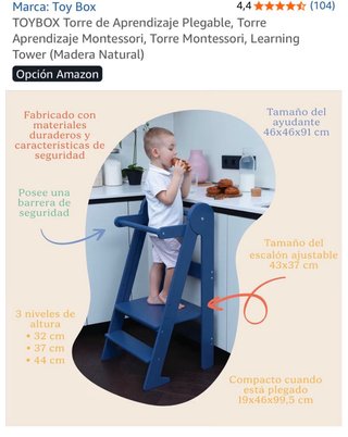Torre di apprendimento Montessori pieghevole