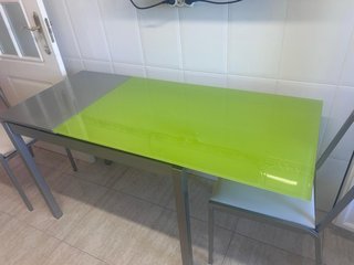Mesa Cocina Extensible 100/140x60 cm + 2 Sillas