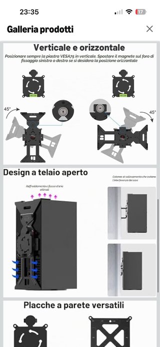 Supporto da parete per xbox nuovo