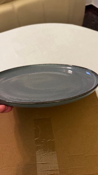 Vajilla Carrefour viral azul 12 piezas