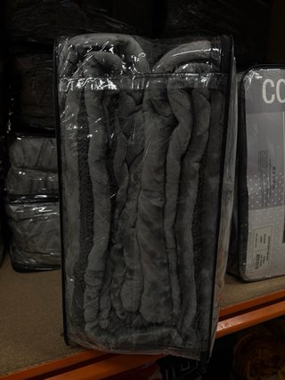 Edredón Borreguillo 240x260 cm Gris Multicolor