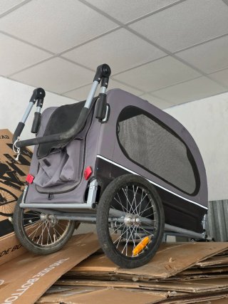 Carro para bicicleta para mascotas