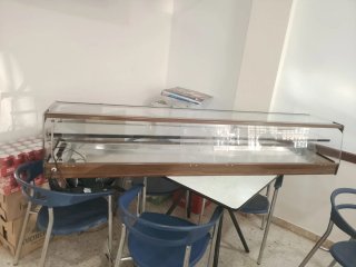 Vitrina expositora profesional madera y cristal