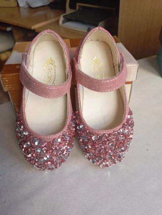 Zapatos niña rosa brillantes Talla 25
