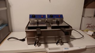 Freidora Industrial Doble ASCASO 8+8L