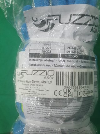 12x Guantes Niños FUZZO T2-3
