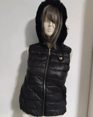 Chaleco acolchado con capucha Talla M