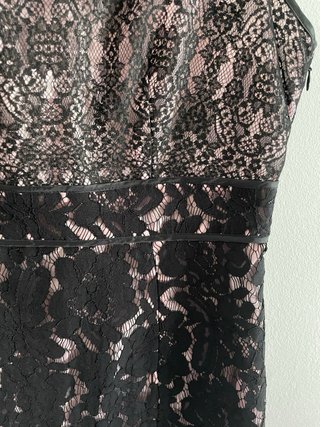 Vestido Adolfo Domínguez Negro y Rosa el forro