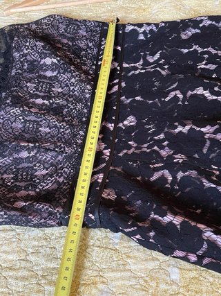 Vestido Adolfo Domínguez Negro y Rosa el forro