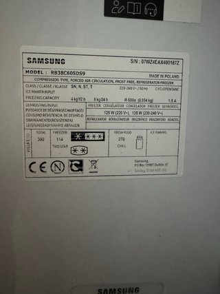 Frigorífico Samsung Inox Combi