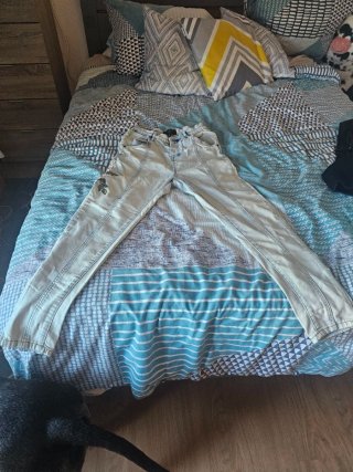 Pantalón vaquero Siksilk con flores hombre XS