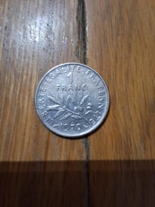 Moneda 1 Franco Francés 1970
