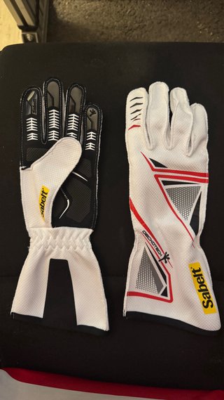 Guantes SimRacing Sabelt G39 blancos Talla M