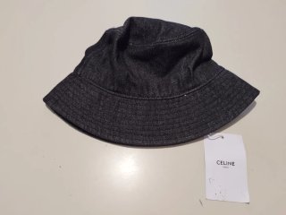 Cappello bucket Celine denim con strass