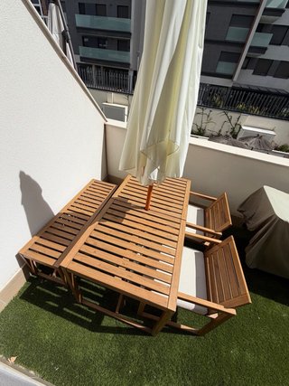 Mesa de jardín de madera IKEA Nammaro