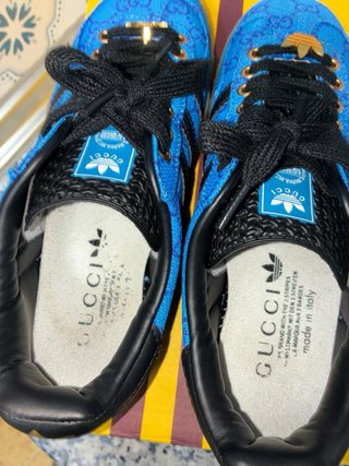 Adidas x Gucci GG Monogram Blu Taglia 38