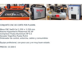 Conjunto CNC Corte Plasma Swift-Cut