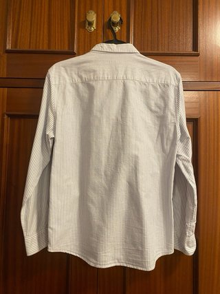 Camisa Zara Rayas Azul y Blanco