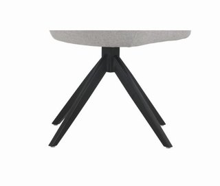 Silla giratoria tapizada gris