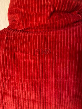 Chaleco de Pana Rojo Polinesia Talla S - Estilo Vi