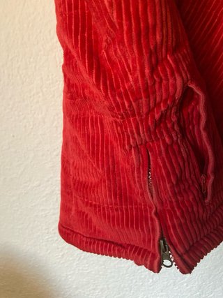 Chaleco de Pana Rojo Polinesia Talla S - Estilo Vi