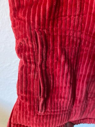 Chaleco de Pana Rojo Polinesia Talla S - Estilo Vi