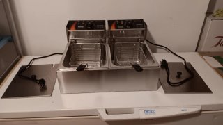 Freidora Industrial Doble 6+6L