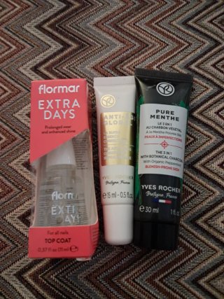 Flormar Top Coat Extra Days + Yves Rocher