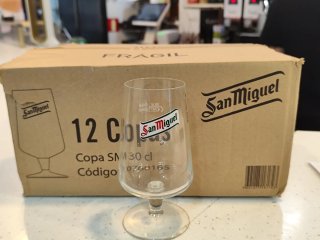 12 Copas de Cerveza San Miguel 30cl