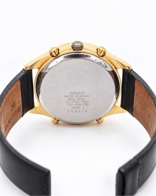 Seiko Chronograph Alarm Dorado Vintage