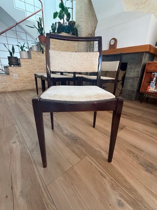 Juego de 6 sillas de comedor vintage años 70