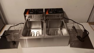 Freidora industrial doble 6+6L